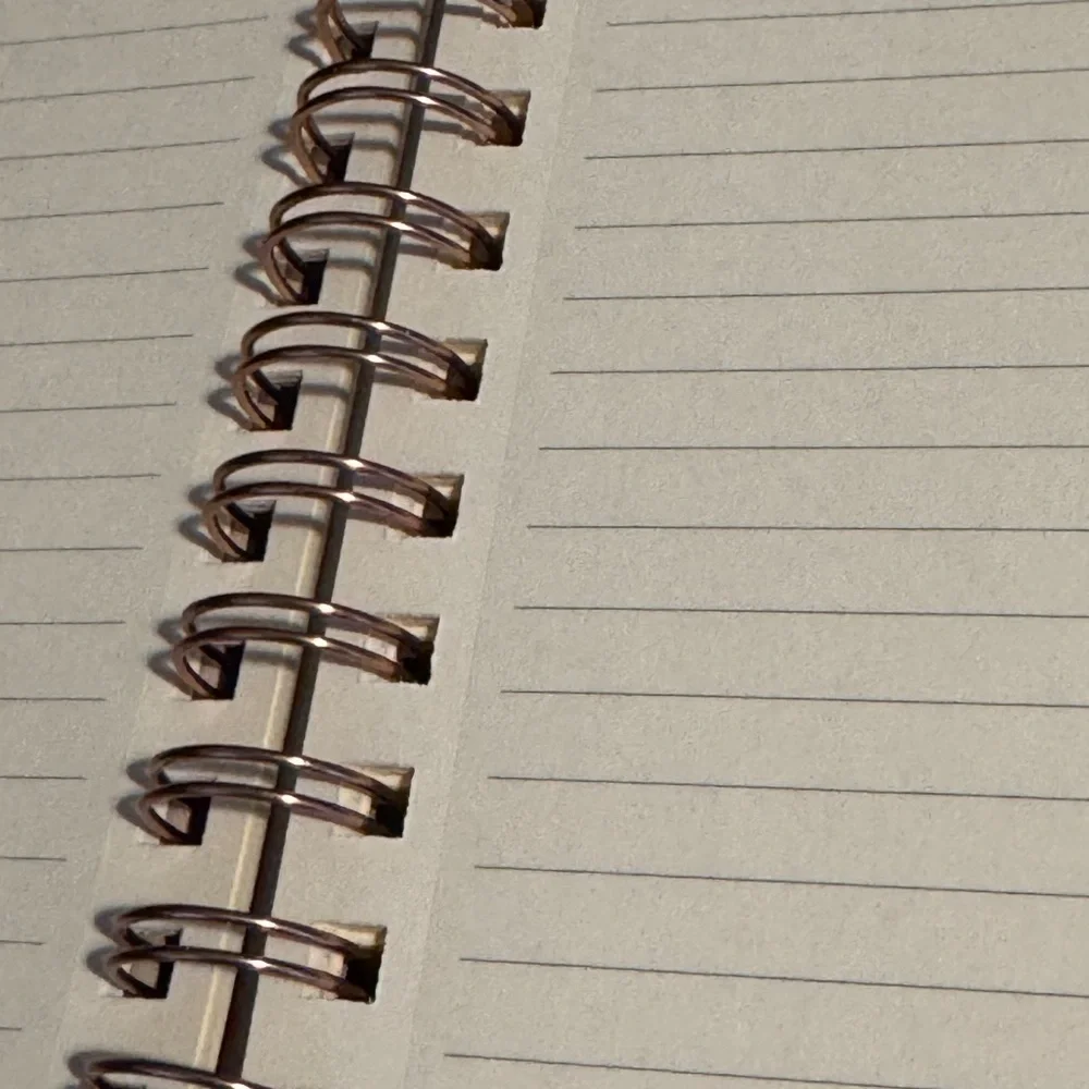 Denik Clyde Abstract Mountains Spiral Bound Wooden Notebook Journal Wood Die Cut